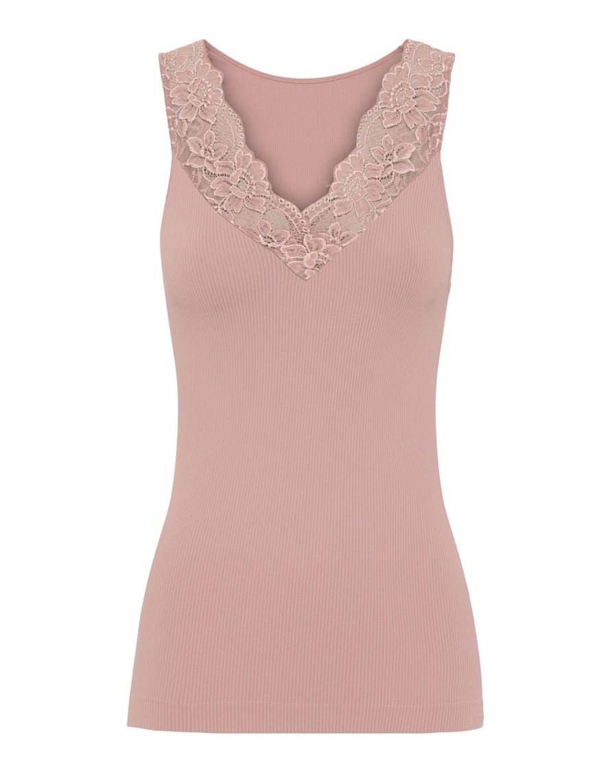 Tim og simonsen Belen V-Lace Top Rose Antico | Toppe