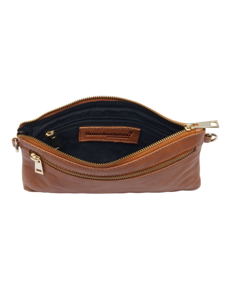 Tim og simonsen Betty Small Bag Cognac/Gold | Tasker