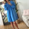 Define Amalie Dress 34366 Heather Blue | Kjoler