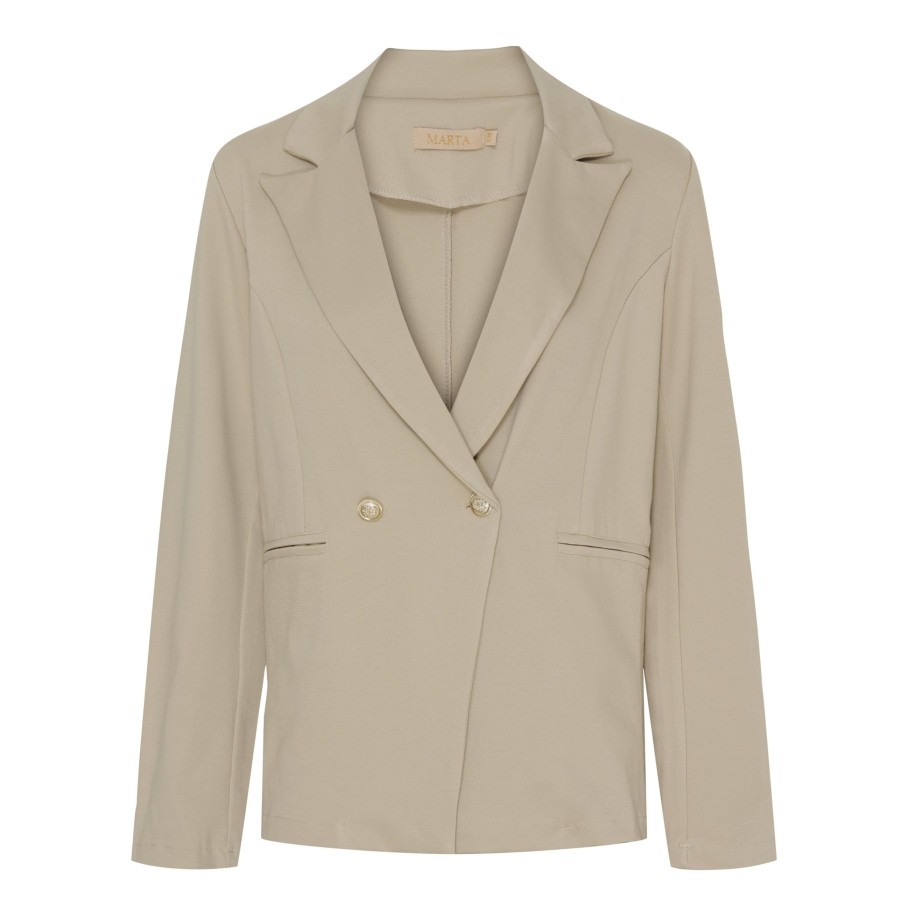 marta du chateau 85641-1 Mdcvivian Blazer Beige 520 | Blazer