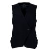 Black Colour Chicago Vest Black | Veste