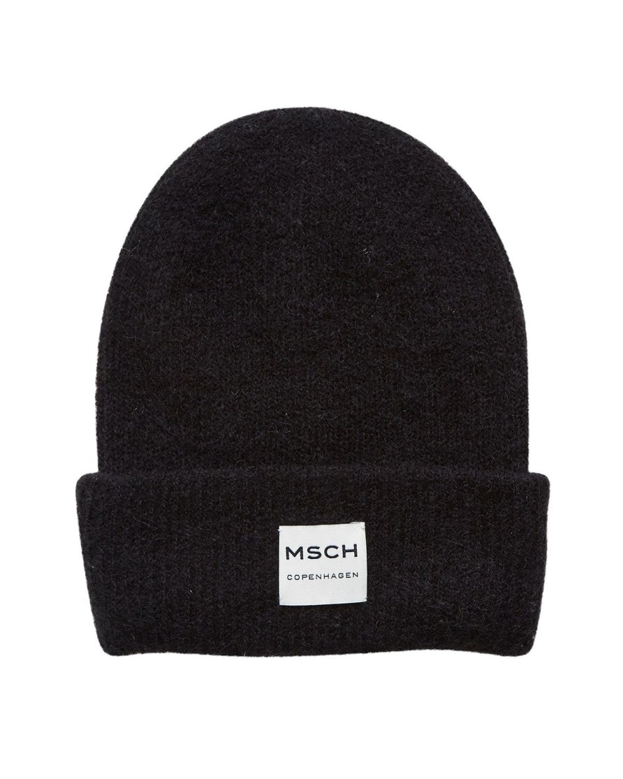 Moss Copenhagen Hope Beanie Black | Huer & Vanter