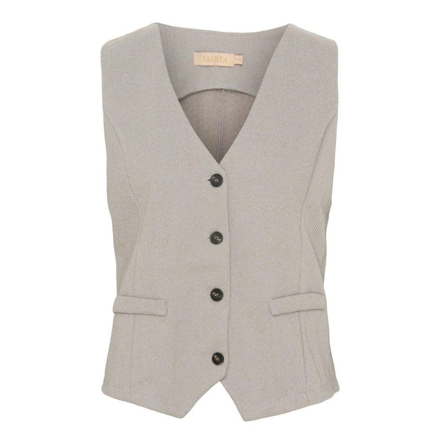 Marta du Chateau 3913 Vest Mdcbente Beige | Veste