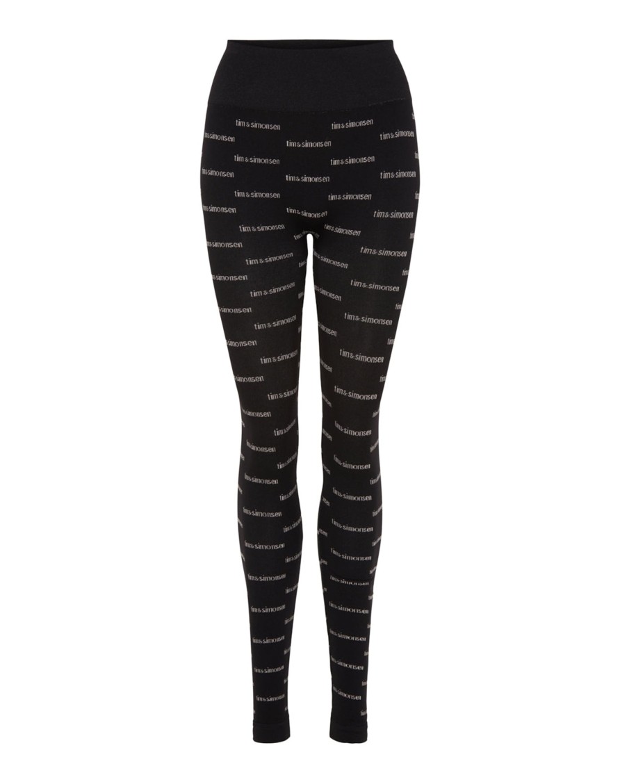 Tim Simonsen Logo Leggings Nero | Leggings & Tights