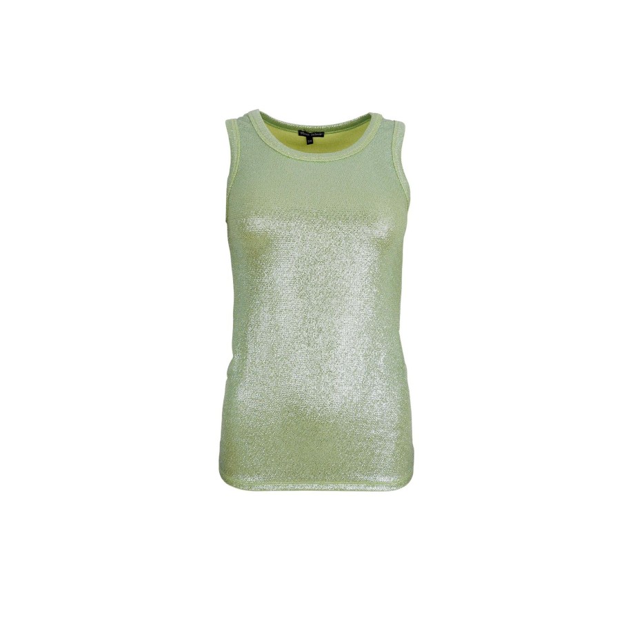 Black Colour Bcbree Tank Top Lt. Green | Bluser