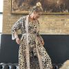 Gaspar Yolo Kimono Leo Print (Preorder Levering Slut April) | Kimono