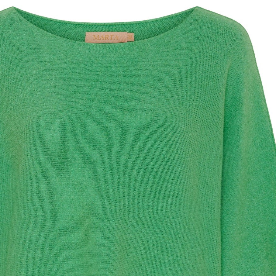 Marta du Chateau 5003 Mdcsia Knit Ss Green | Strik