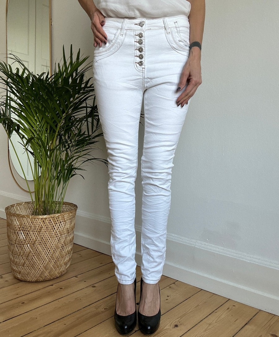 Jewelly jeans Jewelly Jeans 2565-11A White | Jeans