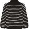 Marta du Chateau 23427 Knit Mdcsaga Black/White | Strik