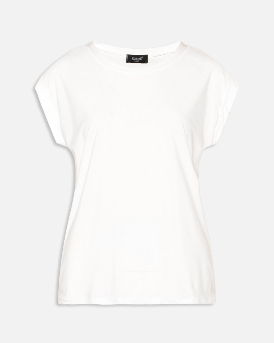 Sisters Point Low A T-Shirt Cream | T-Shirts