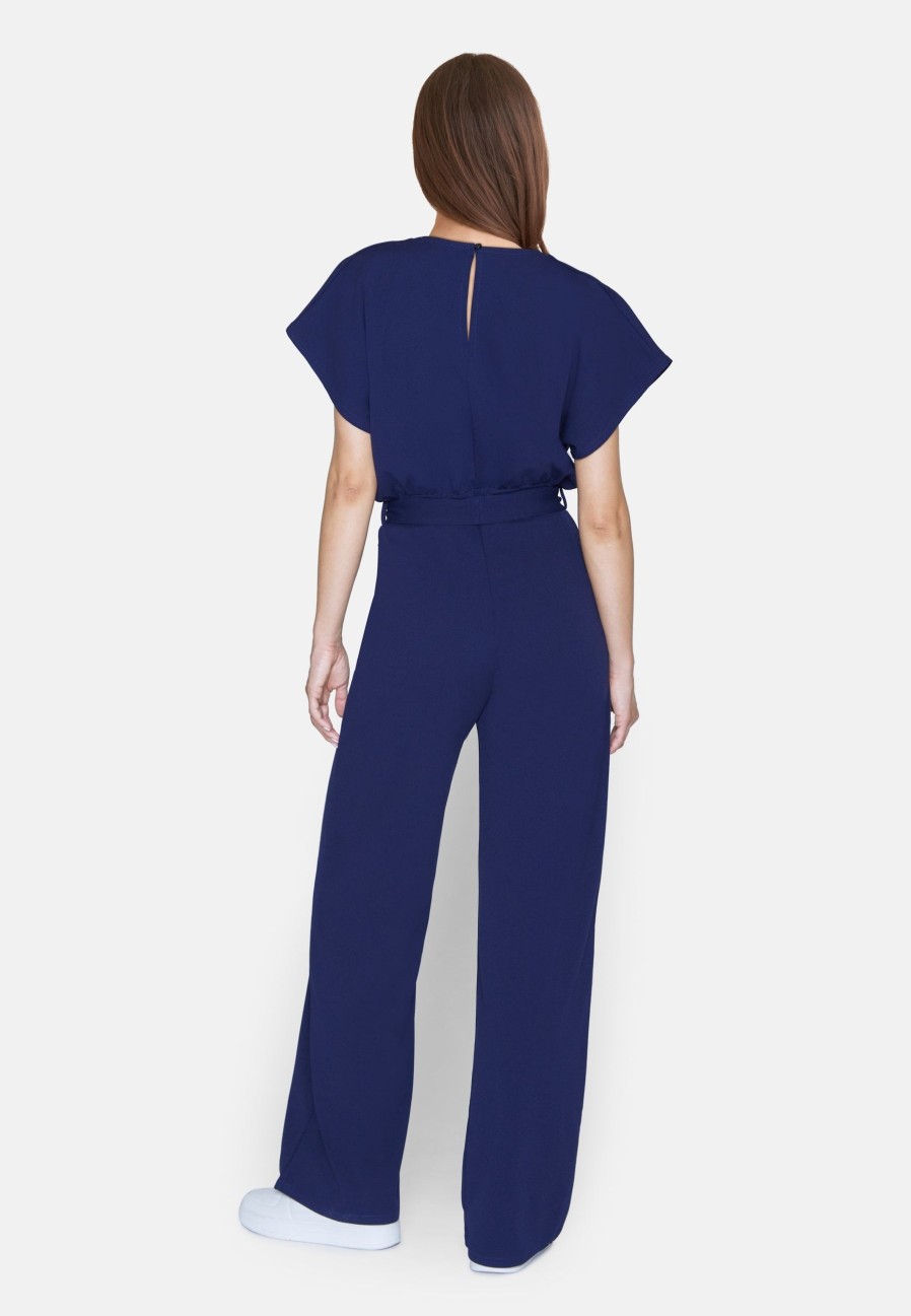 Sisters Point Girl Jumpsuit V Navy | Jumpsuits