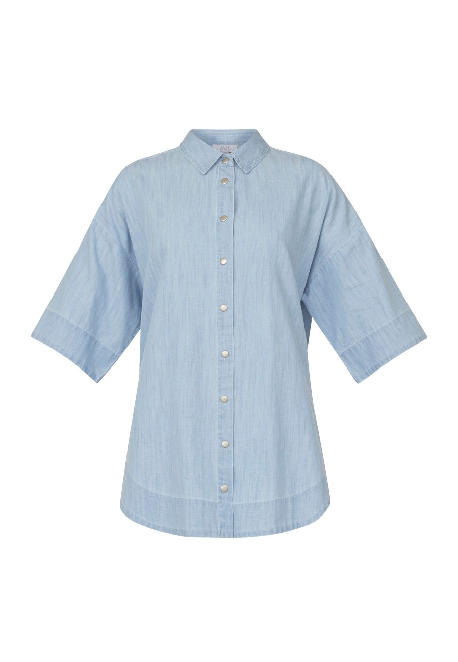 Love Divine Love1097 Shirt Lt. Denim | Bluser