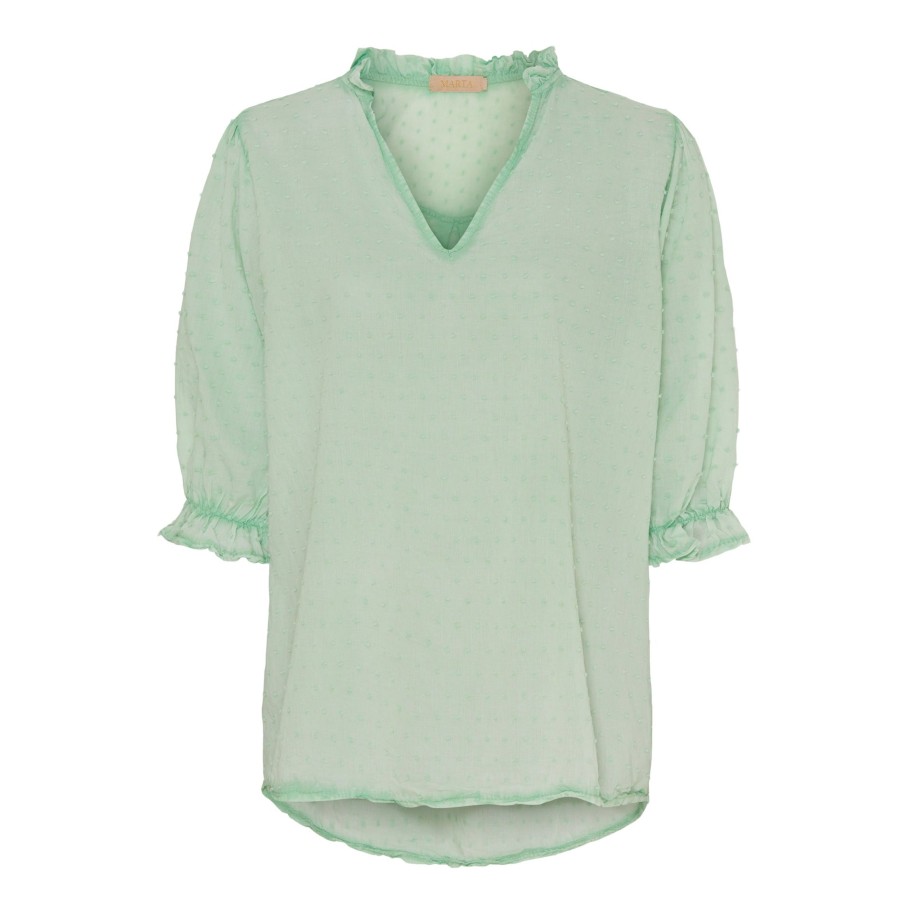 Marta du Chateau 1471 Mdctheresa Blouse Menta | Skjorter