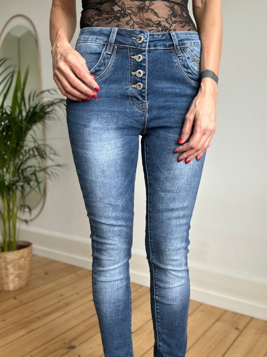 Jewelly jeans Jewelly Jeans 22236 Mid Dark Blue Original | Bukser