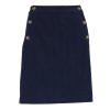 Continue Gabby Skirt Solid Blue | Nederdele