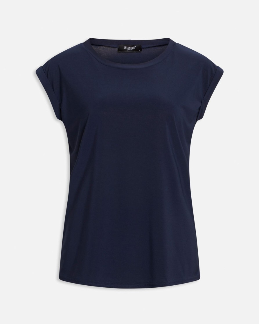 Sisters Point Low A T-Shirt Navy | T-Shirts