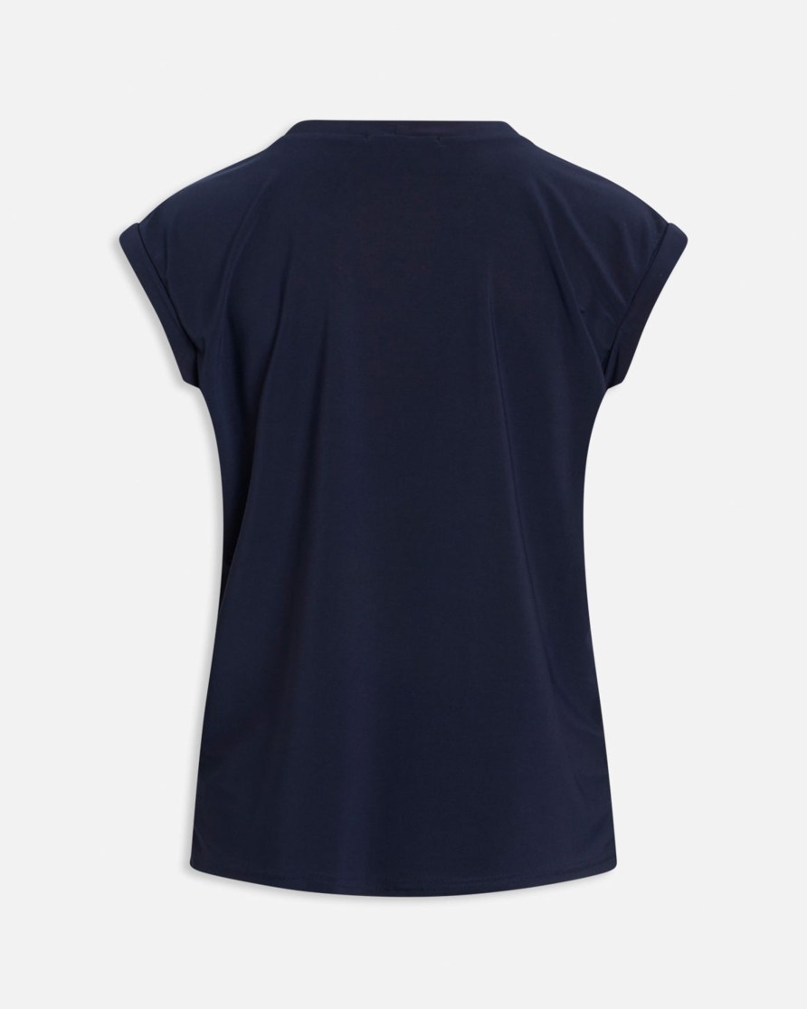 Sisters Point Low A T-Shirt Navy | T-Shirts