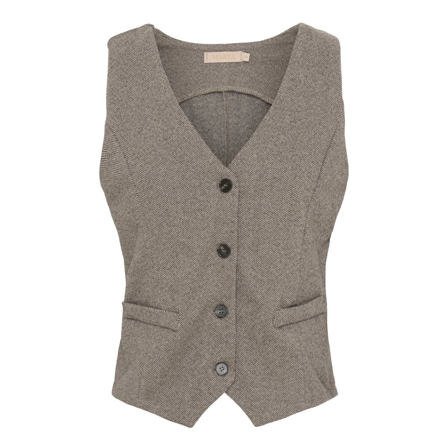 Marta du Chateau 3913 Vest Mdcbente Fango | Veste