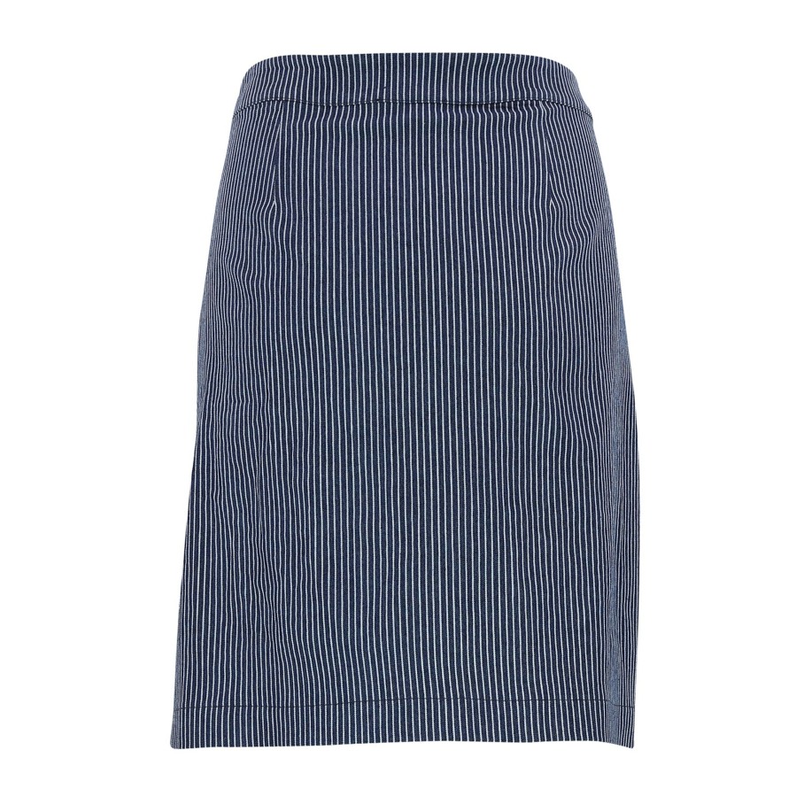 Continue Gabby Stripe Skirt Blue Stripe | Nederdele