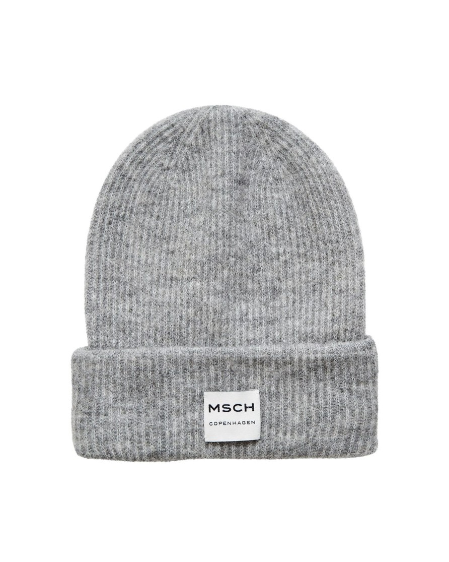 Moss Copenhagen Hope Beanie Grey Melange | Huer & Vanter