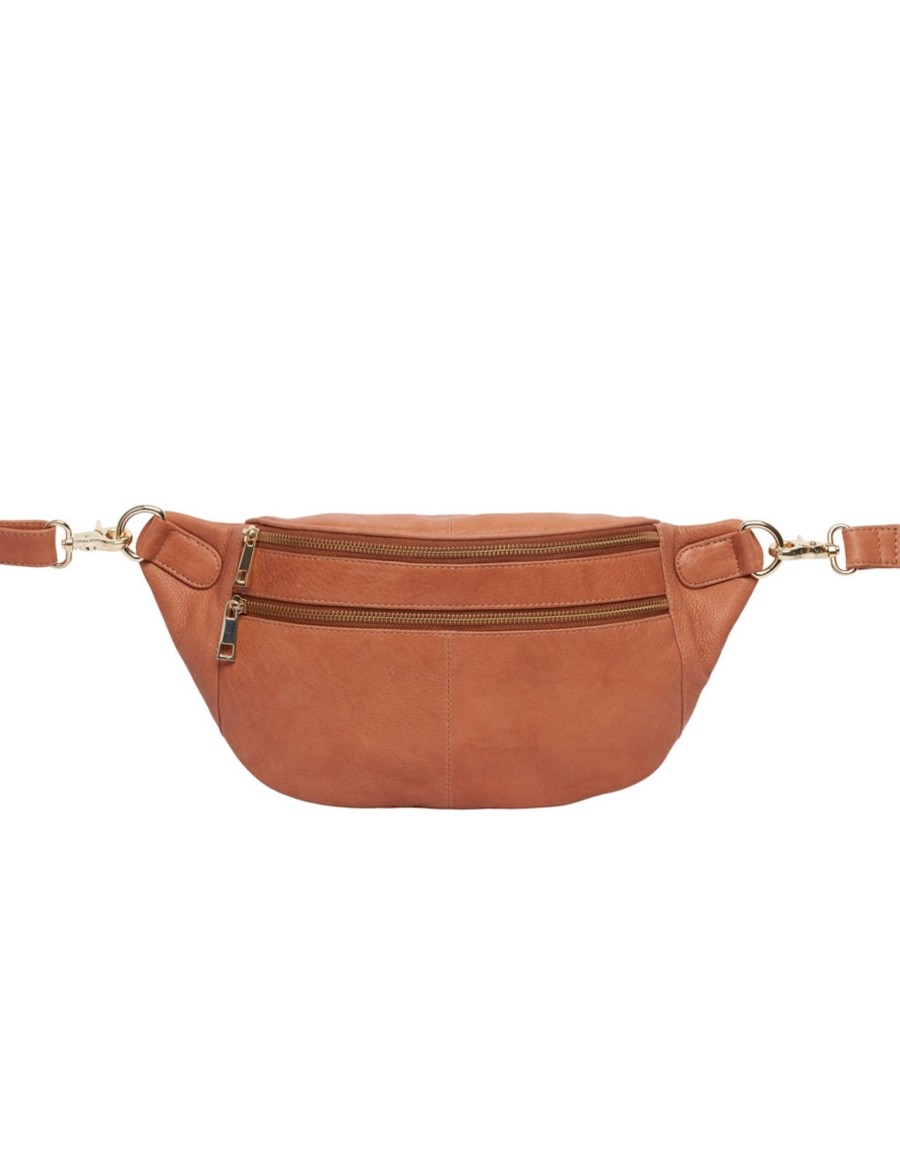 Tim Simonsen Astrid Bumbag Cognac / Gold | Tasker