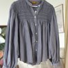 Boho Love Line Skjorte Grey | Bluser