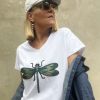 Gaspar Dragonfly Boxy T-Shirt White | T-Shirts