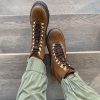 Copenhagen Shoes Living Life Boot Cognac Suede | Stovler