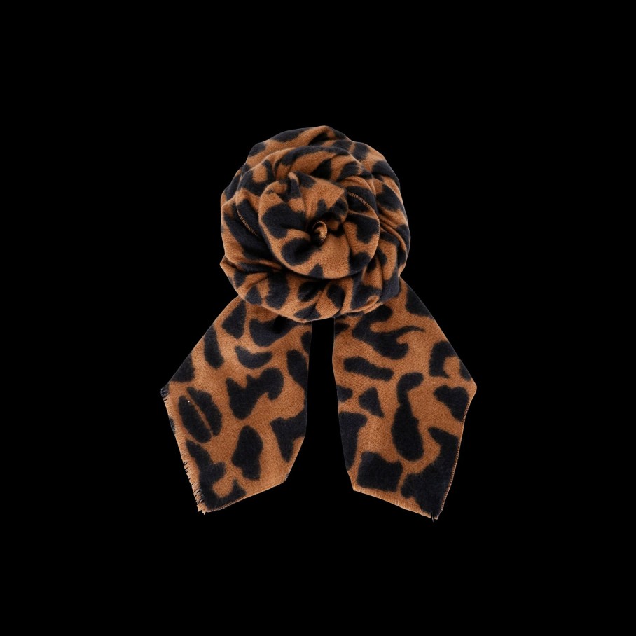 Black Colour Fox Camo Scarf Camel | Torklaeder