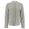 Continue Selma Stripe Shirt Offwhite With Black Stripes | Bluser