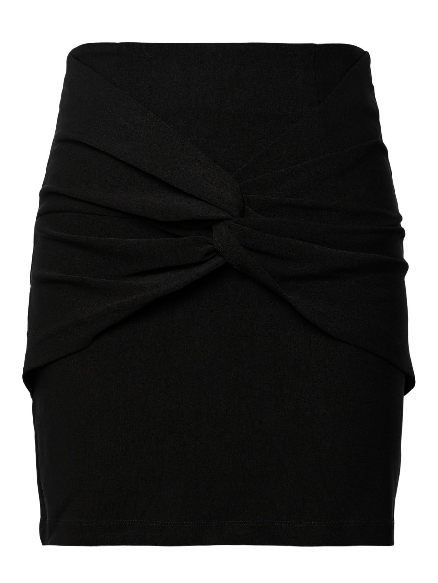 YAS Yas Myra Hw Short Skirt Black | Nederdele