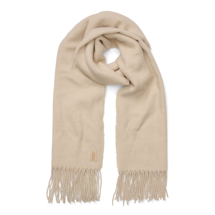 marta du chateau 171419 Scarf Beige | Torklaeder