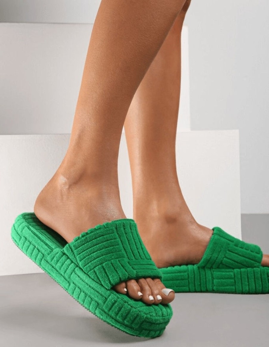 Mette P Sko Støvler 3750 Slippers Sutsko Green | Slippers