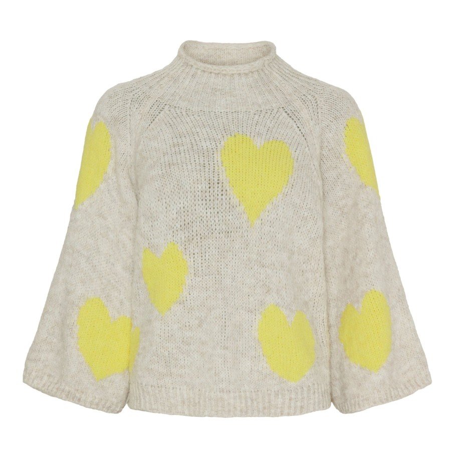 Marta du Chateau 23885 Mdcpriscilla Knit Calce/Lemon | Strik