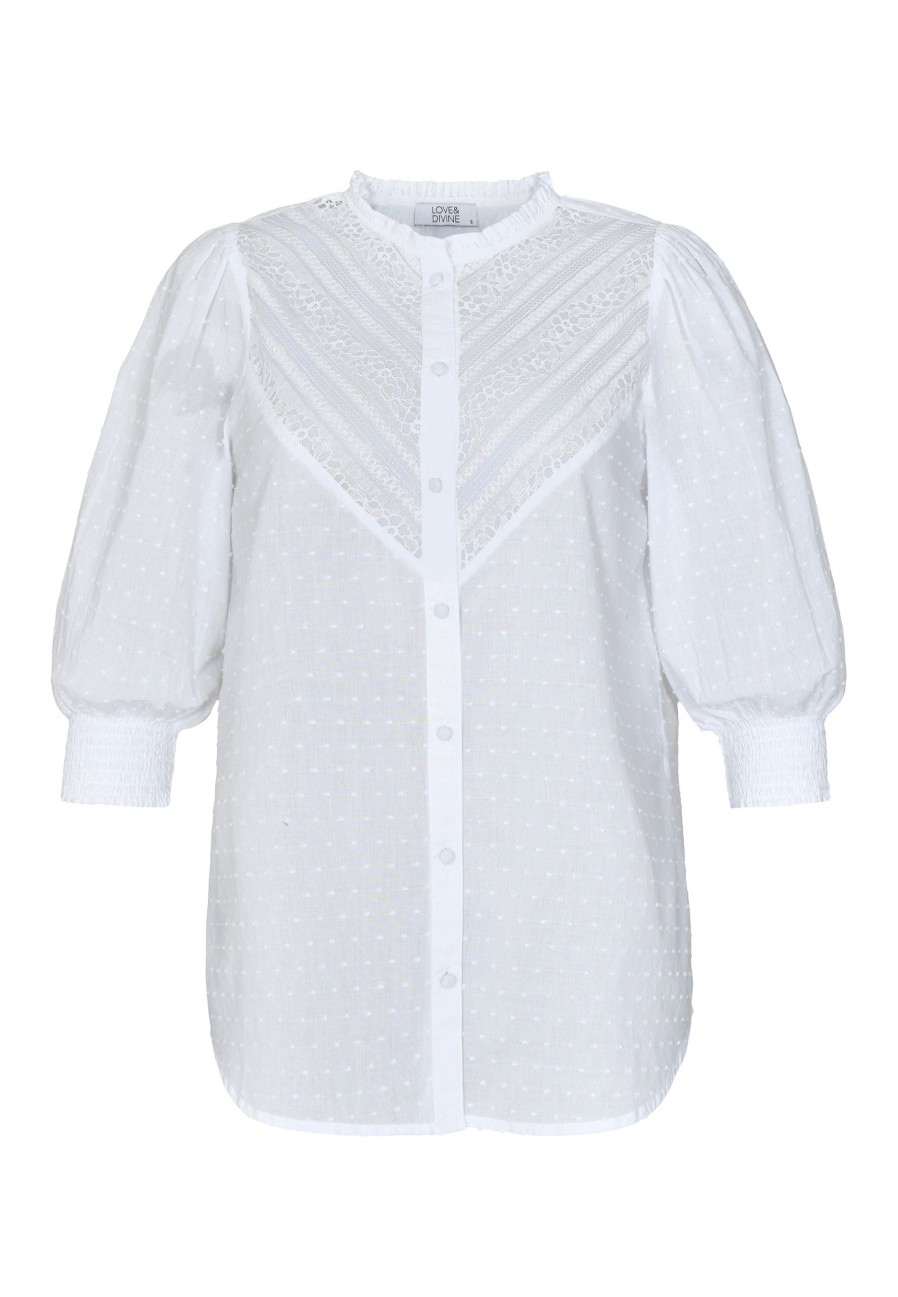 Love Divine Love805 Shirt White | Skjorter