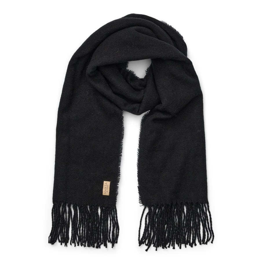 marta du chateau 171419 Scarf Black | Torklaeder