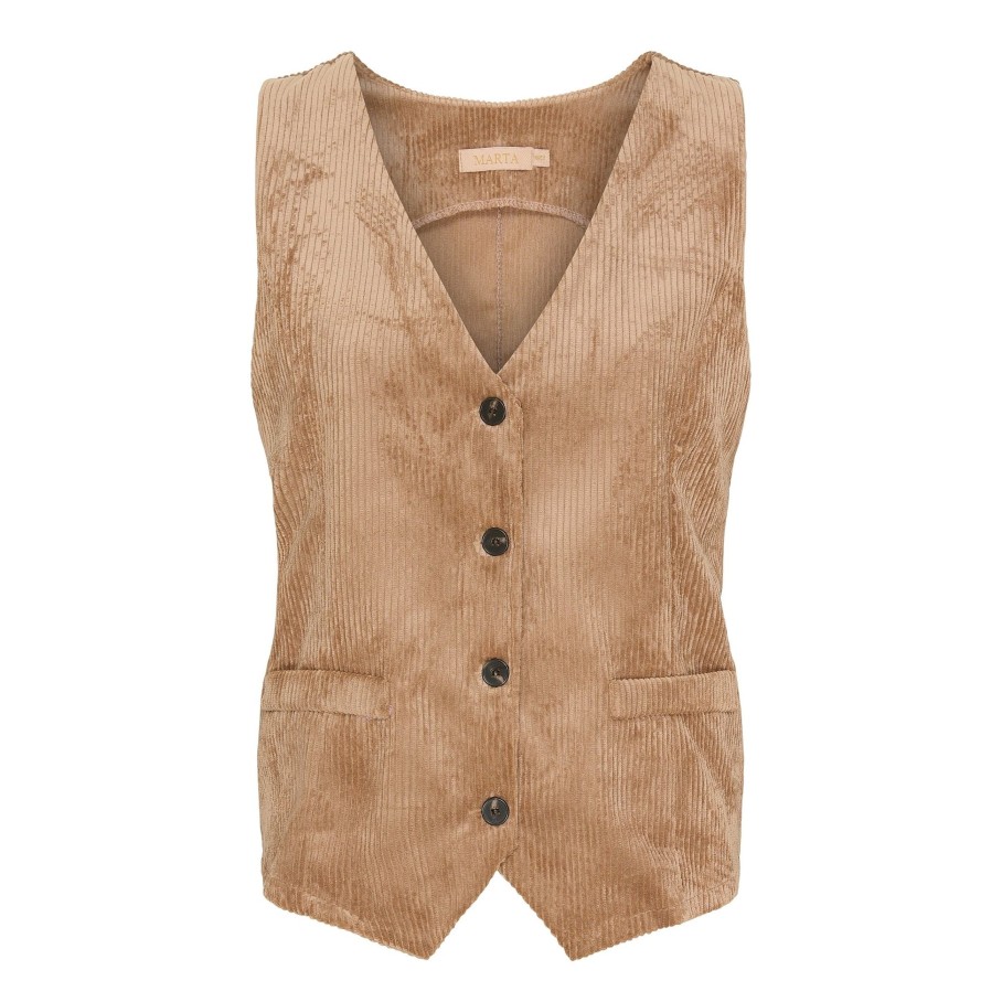 Marta du Chateau 3913B Vest Mdcagatha Camello | Veste