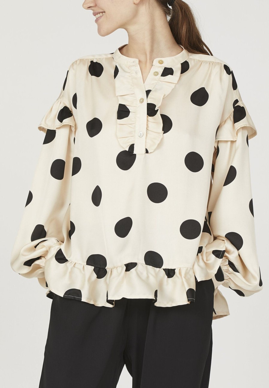 Love Divine Love1034-4 Shirt Cream Dot | Skjorter