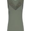 Tim og simonsen Belen V-Lace Top Olive | Toppe