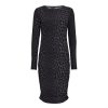 Liberté Essentiel Alma Long Dress Deep Dark Grey Leo | Kjoler